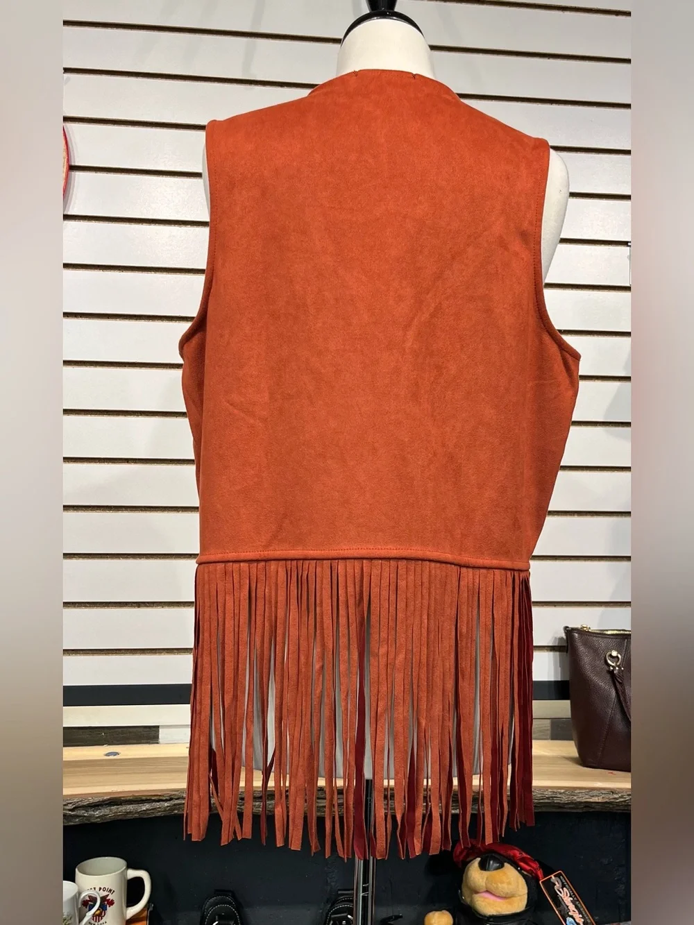 Rock & Roll Denim faux suede vest size XL - Picture 5 of 8